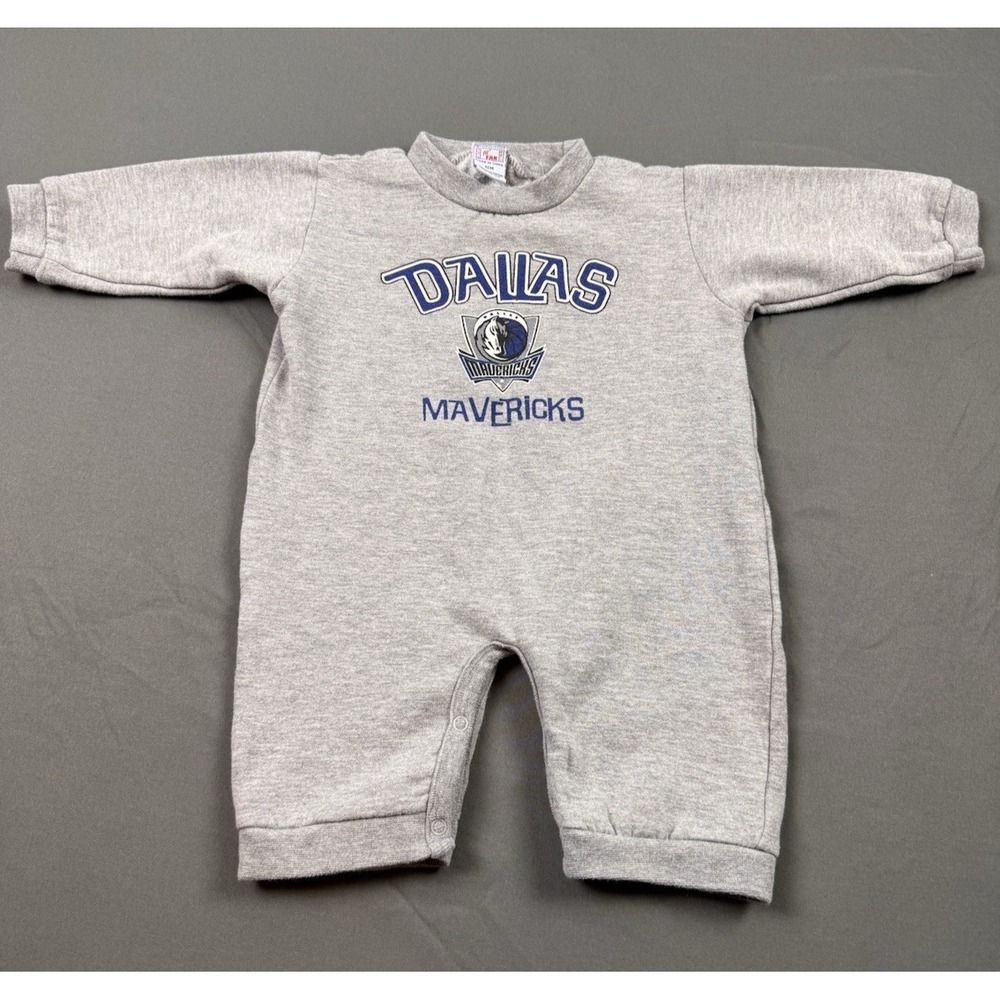 Dallas Mavericks Baby 12 Month Outfit Romper Sweatshirt One-Piece NBA Basketball